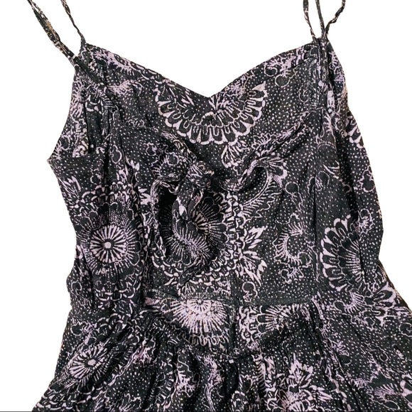 American Eagle | Black & White Romper Open Back Romper | Size Small - Picture 2 of 7